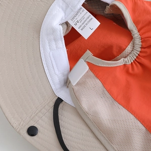 UPF 50+ sun protection outdoor bucket hat with breathable mesh and water repellent nylon
