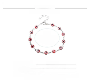 Detaillierte Größenangaben für Evil Eye Armband mit 17cm Länge und 5cm Verlängerung