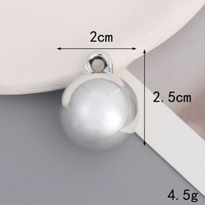 Polished silver heart bead charm for jewelry making with size and weight dimensions