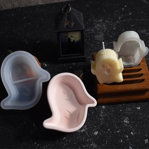 Spook siliconen mallen voor Halloween kaarsen en doe-het-zelf harsambachten met schattig design
