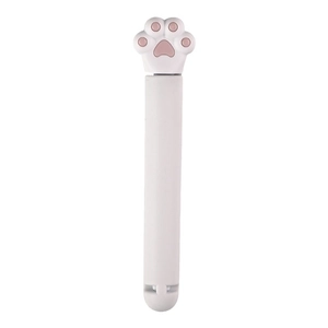 Cute pink cat paw sealing clip for food bags made of durable white plastic material