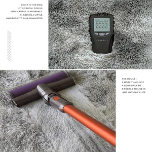 Plush gray Nordic carpet for bedroom and living room with easy vacuum cleaning feature