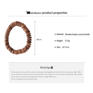 Detailed view of handmade wooden beads and coconut shell bracelets with ethnic textures