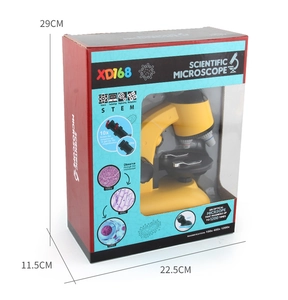 Set microscopio per bambini XD168 con ingrandimento 1200x e confezione regalo di 29cm