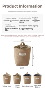 Linen fabric hanging storage bag wall mounted organizer pocket for dorm bedroom and door.