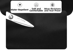 Waterproof and scratch-resistant fabric detail of the black laptop backpack