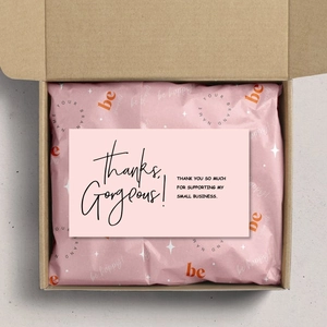 Thank You Cards Business Appreciation For Small Business Customer Orders Cardstock Watercolor Floral Marble Heart Design Elegant