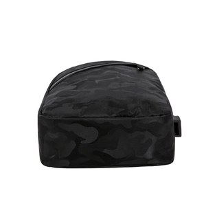 Herren Umhängetasche mit schwarzem Camouflage-Muster und strapazierfähigem Nylonstoff