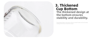 Close-up of the thick stable base of this 200ml borosilicate glass baby food container