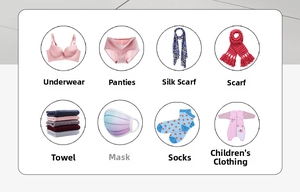Silicone laundry bag guide for bra, scarf, towel, socks, and baby clothes protection