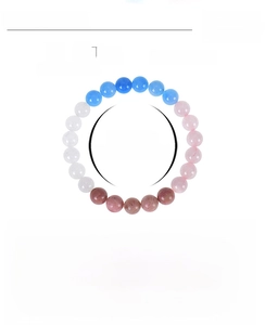Dettagli delle perle da 8mm in quarzo rosa e pietra di luna per bracciali gravidanza