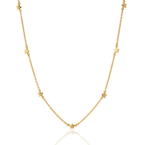 Multiple Star Pendant Necklace 925 Sterling Silver Chain Copper Charms Boho Minimalist Clavicle Jewelry For Women Elegant