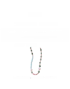 Spécifications du collier en pierre naturelle et perle de 46,5 cm de long et 11,6 g