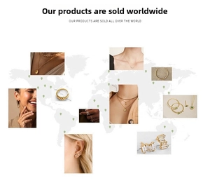 Detailed collage of sterling silver star stud earrings and necklaces for global sales