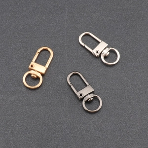 Swivel Lobster Clasp Zinc Alloy Metal Spring Hook For Keychain Bag DIY Accessory Rotating Trigger Snap