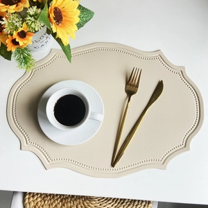 Nordischer Stil PVC Tischset Hitzebeständig Wasserdicht Tischmatte Retro Geprägte Tischsets Für Haus Küche Esszimmer