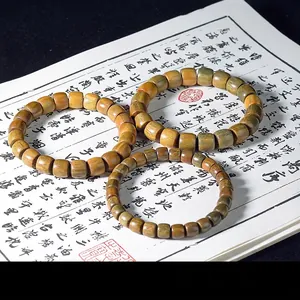 Bracelet En Perles De Bois Fait À La Main Style Ethnique Perles De Santal Bijoux Vintage Hommes Femmes