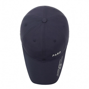 Quick-dry navy blue baseball cap for men with white FARD lettering and breathable eyelets