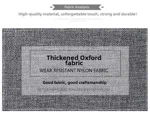 Detailed macro view of durable, wear-resistant grey Oxford fabric with weave texture