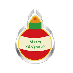 Detail of stainless steel Christmas cookie mold with colorful Merry Christmas insert