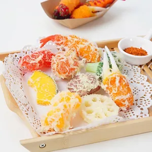 Realistische Simulation Tempura Frittiertes Essen Künstliche Garnele Krabbenklaue Gemüse PVC Schlüsselanhänger Fotografie Requisiten