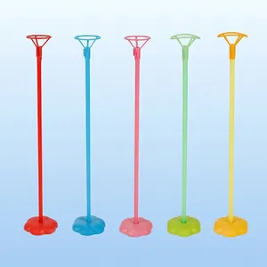 Balloon Stand Holder With Base And Support Stick Plastic For Tabletop Party Decoration Event Display Accessories Colorful