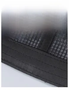 Macro view of the wide moisture-wicking sweatband inside the breathable mesh baseball cap