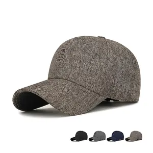 Men Baseball Cap Polyester Linen Texture Embroidered Letter B 1913 Outdoor Sun Protection Adjustable Classic Sport