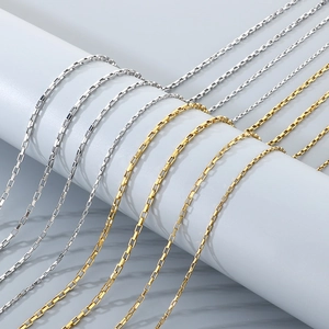 Minimalist Stainless Steel Box Chain Necklace And Bracelet Set For Women Fashion Clavicle Jewelry Versatile Accessories