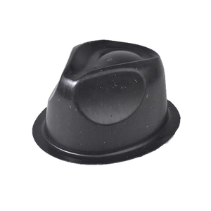Durable semi-conical black PVC hat support insert for baseball caps and bucket hats