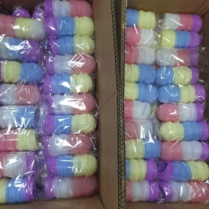 Gavettoni in silicone riutilizzabili multicolore confezionati in scatole di cartone