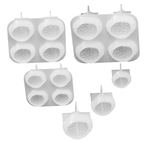 Set di 6 stampi in silicone per candele a fragola per resina DIY e decorazione torte