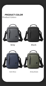 Vue détaillée de sacoches business imperméables disponibles en quatre coloris