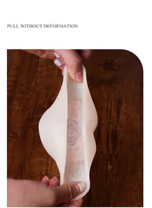 Flexible and durable woven heart rose silicone mold being stretched to show elasticity
