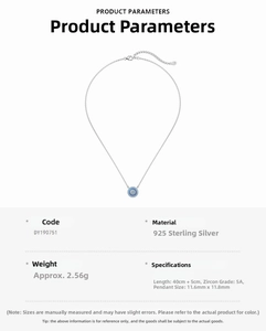 Macro view of 925 sterling silver evil eye pendant necklace with technical product parameters