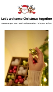 Close-up of 3cm multi-textured Christmas tree balls in red, gold, and white colors