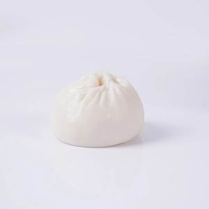 Realistic PVC steamed bun food model with detailed pleats and realistic white texture