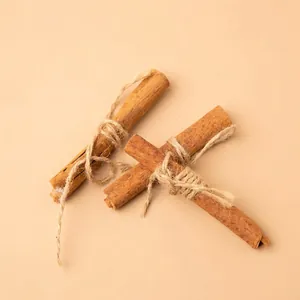 Bastoncini di cannella naturali con corda di iuta per decorazioni natalizie fai da te