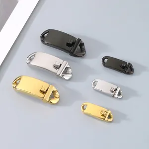 Polished Jewelry Clasps Stainless Steel Connector Buckle For Necklace Bracelet Cuban Chain DIY Jewelry Making Minimalist