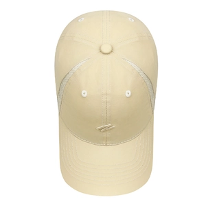 Beige quick-dry baseball cap with N-letter embroidery for outdoor sun protection