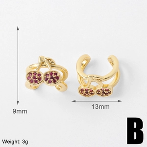 Detail der Kirsch-Ohrklemme mit Abmessungen von 9 mm x 13 mm und 3 g Gewicht