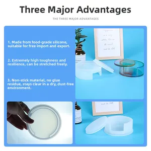 Detailed view of high-elastic food-grade silicone mold for DIY storage boxes