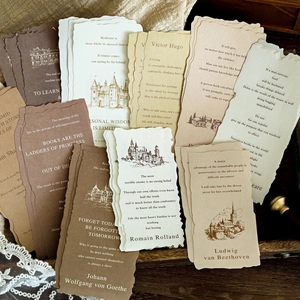 Vintage aesthetic material paper with layered antique script for DIY scrapbooking decor