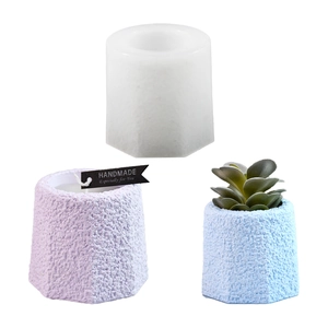 Hexagon silicone mold for DIY succulent planters and handmade cement candle cups