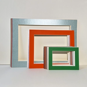 Multi-color cardboard picture frames set for creative kindergarten art displays