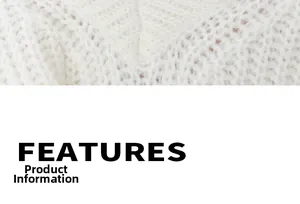 Macro shot of white chunky knit sweater texture showing thick wool yarn stitching details