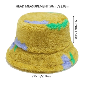 Tabella taglie dettagliata per cappello pescatore floreale con 58 cm di circonferenza