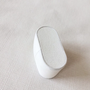 Soft white velvet watch display pillow for jewelry box and bracelet showcase