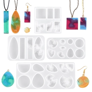 Moule En Silicone Pour Résine Époxy DIY Paysage D'Île À Ondulations D'Eau Fabrication De Bijoux Artisanat