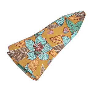 Women's outdoor summer sun hat with tropical floral print and full face protective cover